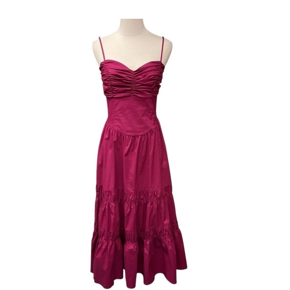NEW NWT MISA LOS ANGELES Revolve Rula Sleeveless Orchid Cotton Midi Dress S